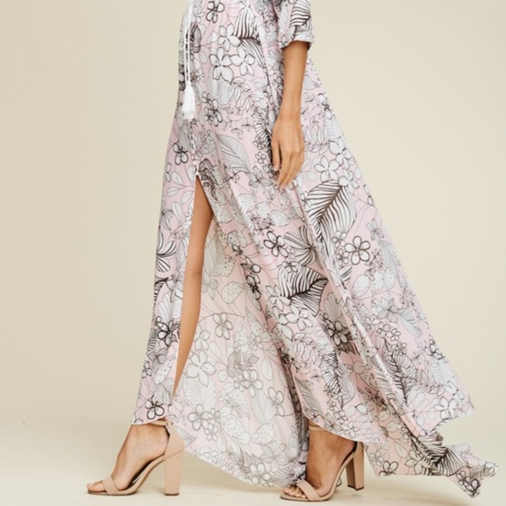 Digital Print Maxi Dress